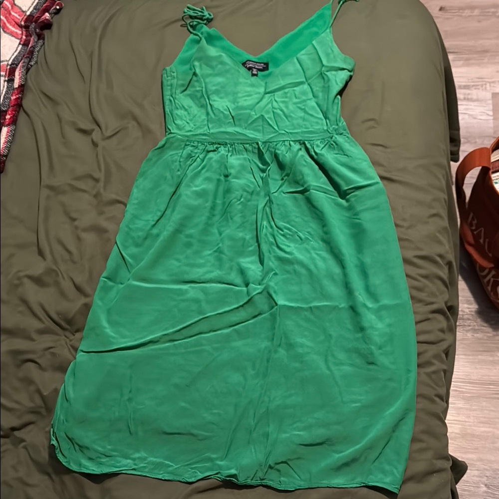 & Other Stories Vibrant Green Dress